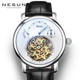 Switzerland Luxury Brand Nesun Hollow Tourbillon Watch Men Automatic Mechanical Men's Watches Sapphire Waterproof clock N9081-4