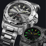 Yelang Men Automatic Watch Tritium T100 Light Switzerland ETA Movement 25Jewels Rotate Dial Date Day Diver Watch Waterproof300m