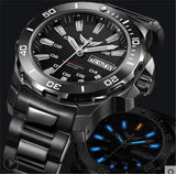 Yelang Men Automatic Watch Tritium T100 Light Switzerland ETA Movement 25Jewels Rotate Dial Date Day Diver Watch Waterproof300m