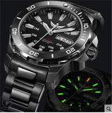 Yelang Men Automatic Watch Tritium T100 Light Switzerland ETA Movement 25Jewels Rotate Dial Date Day Diver Watch Waterproof300m