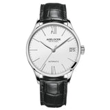 Super Slim Mechanical Watches Casual Wristwatch Business SWISS AGELOCER Brand Leather Watch Men's Fashion 2019 relojes hombre