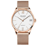 Super Slim Mechanical Watches Casual Wristwatch Business SWISS AGELOCER Brand Leather Watch Men's Fashion 2019 relojes hombre
