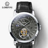 LOBINNI Switzerland Luxury Tourbillon Watch Men Automatic Seagull Men's Mechanical Watch Clock Sapphire saat erkek 2020 Fashion