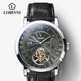 LOBINNI Switzerland Luxury Tourbillon Watch Men Automatic Seagull Men's Mechanical Watch Clock Sapphire saat erkek 2020 Fashion