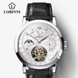 LOBINNI Switzerland Luxury Tourbillon Watch Men Automatic Seagull Men's Mechanical Watch Clock Sapphire saat erkek 2020 Fashion
