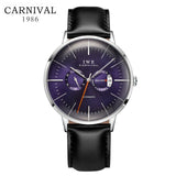 Carnival Fashion Watch Men Automatic Mechanical Wristwatches 30M Waterproof Mens Clock relogio masculino