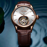 Guanqin Classic Tourbillon Watches Men Skeleton Mechanical Original Brand 2019 Luxury Sapphire Watches For Men Relogio Masculino