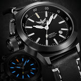 YELANG V1022 T100 Tritium Luminous Army Military Mens Automatic Mechanical Wrist Watch With ETA 2824-2 Automatic Movement-Black